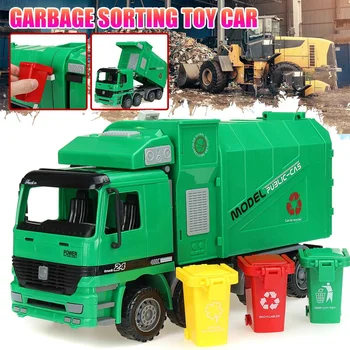 Children Simulation Inertia Garbage Truck Sanitation Car Model Toys With Three Trash
Children Simulation Inertia Garbage Truck Sanitation Car Model Toys With Three Trash