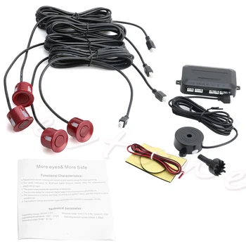 High Quality 4 Parking Sensors Auto Car Reverse Backup Rear Buzzer Radar System Kit Sound Alarm Warning Universal New
High Quality 4 Parking Sensors Auto Car Reverse Backup Rear Buzzer Radar System Kit Sound Alarm Warning Universal New