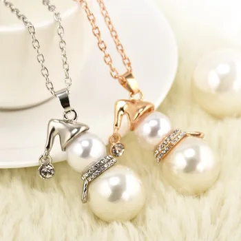 Europe and the United States hot long sweater chain Christmas gift set crystal pearl snowman gourd pendant necklace female items
Europe and the United States hot long sweater chain Christmas gift set crystal pearl snowman gourd pendant necklace female items