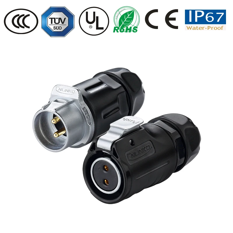 DC IP67 2/3/4/5/7/9/12 штепселный Водонепроницаемый разъем штекер стыковое соединение