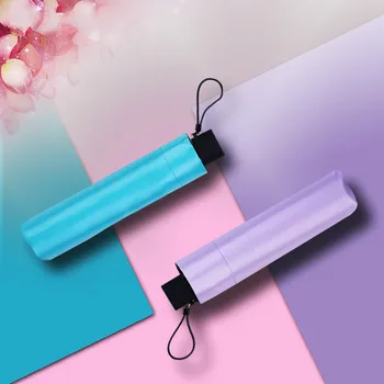 Solid Color Coating Sunshade Lady Three Folding Sun UV Protection Umbrella Rain Women Sunny and Rainy Female Manual Parasol
Solid Color Coating Sunshade Lady Three Folding Sun UV Protection Umbrella Rain Women Sunny and Rainy Female Manual Parasol
