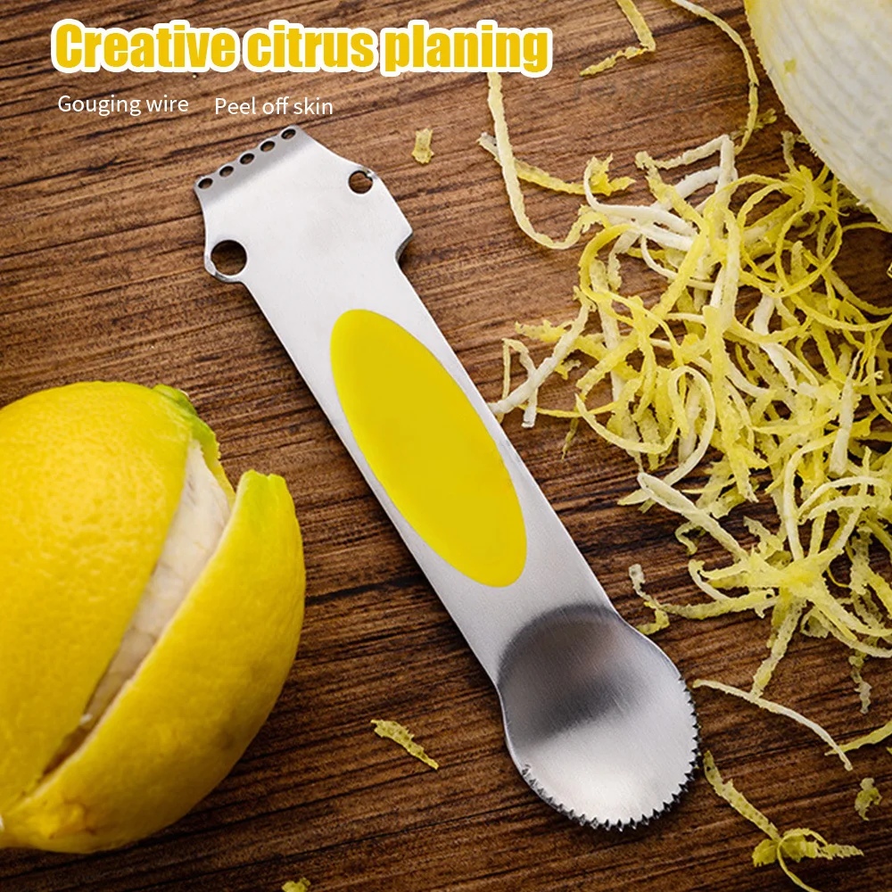 3 In 1 Lemon Peeler Stainless Steel Lemon Zester Grater Lime Orange Citrus Fruit Grater Peeling Knife Kitchen Gadgets
3 In 1 Lemon Peeler Stainless Steel Lemon Zester Grater Lime Orange Citrus Fruit Grater Peeling Knife Kitchen Gadgets