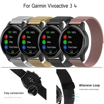 18 20 22MM Milanese Watch Band For Garmin Vivoactive 3 4 4S Watch Smart Band Bracelets Strap For Garmin Vivoactive3 Stainless
18 20 22MM Milanese Watch Band For Garmin Vivoactive 3 4 4S Watch Smart Band Bracelets Strap For Garmin Vivoactive3 Stainless