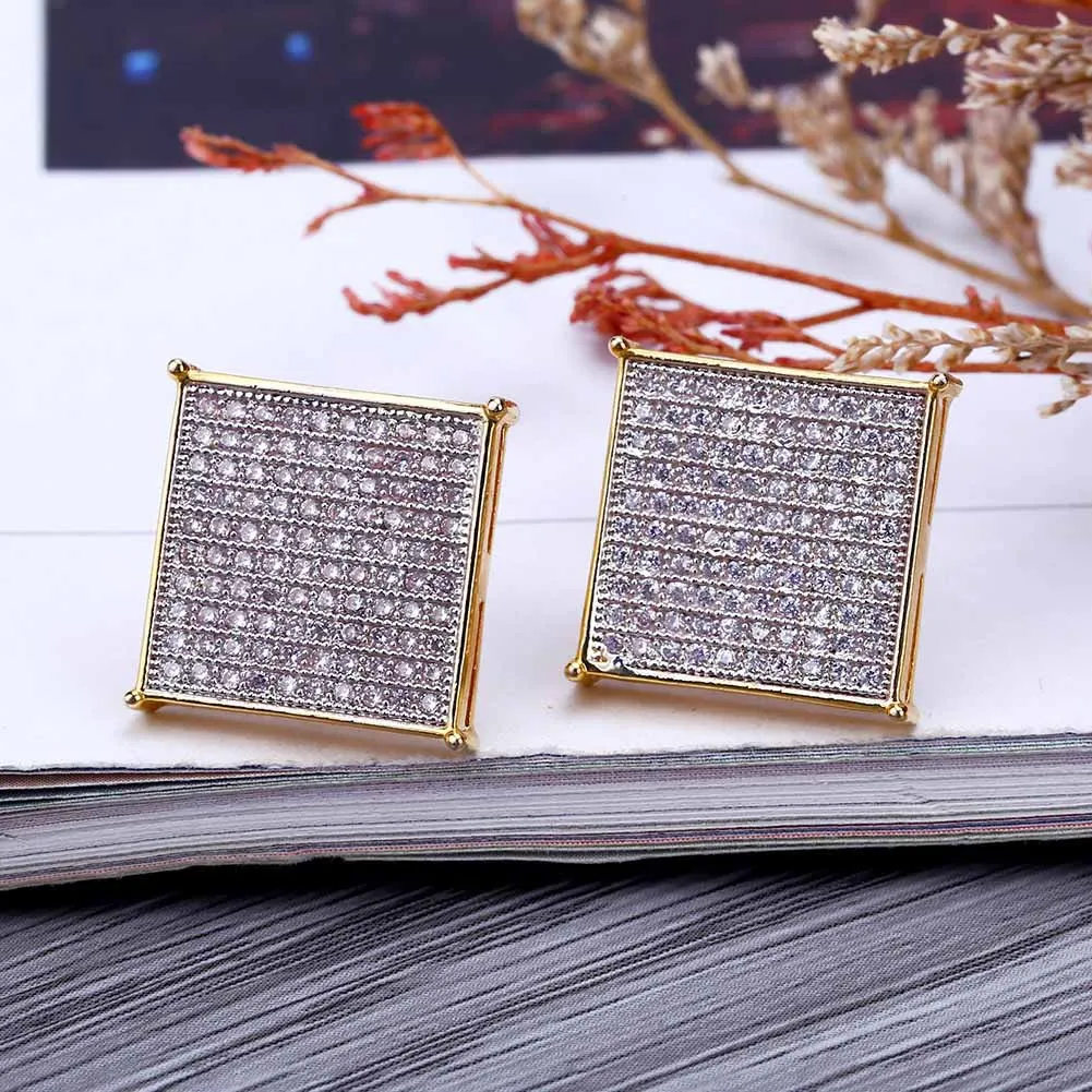 Hip Hop Bling Jewelry Earring Gold Color Iced Out Micro Pave Cubic Zircon Lab D Stud Earrings With Screw Back
Hip Hop Bling Jewelry Earring Gold Color Iced Out Micro Pave Cubic Zircon Lab D Stud Earrings With Screw Back