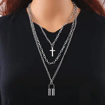 2020 Fashion Multilayer Hip Hop Long Chain Necklace For Women Men Jewelry Gifts Key Cross Pendant Necklace Accessories
2020 Fashion Multilayer Hip Hop Long Chain Necklace For Women Men Jewelry Gifts Key Cross Pendant Necklace Accessories