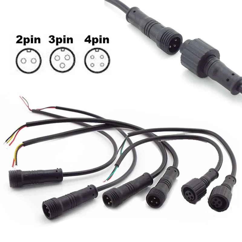 5pcs/Lot Waterproof Power Cable Male Female 2Pin 3Pin 4Pin Jack Plug Adapter Connector Wire 500V Connect Cords for LED Strips
5pcs/Lot Waterproof Power Cable Male Female 2Pin 3Pin 4Pin Jack Plug Adapter Connector Wire 500V Connect Cords for LED Strips