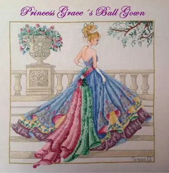 

Princess Ball Dresses Lovely Counted Cross Stitch Kit Alice in Wonderland Fairy Tale Fairytale Fairyland SO