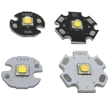 

Cree XLamp XM-L2 XML2 T6 10W Cool White 6500K High Power LED Light Emitter Diode for flashlight on 16mm Black or White PCB