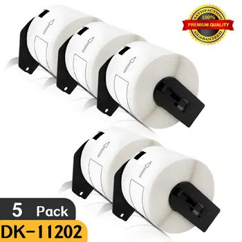 5PK Rolls Paper Label Compatible DK-11202 Label 62mm*100mm 300PCS Replace for Brother Label Printer White Paper DK11202 DK-1202
5PK Rolls Paper Label Compatible DK-11202 Label 62mm*100mm 300PCS Replace for Brother Label Printer White Paper DK11202 DK-1202