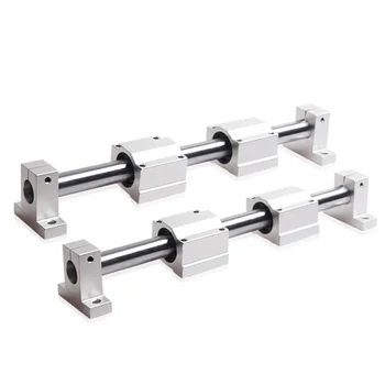 Linear Guide TOP Optical Axis Shaft round linear rail 10mm 300 400 500mm Linear Bearing Bearing Support