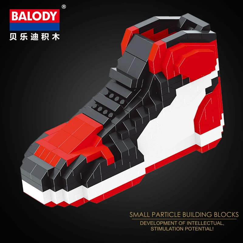 

Balody mini building blocks shoes 18076 Hot famous brand sport basketball shoe assemable bricks model toys collection for gifts