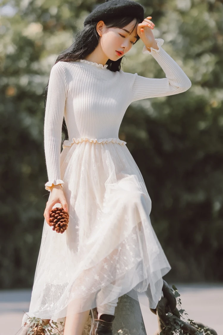 מורי ילדה סתיו חורף נשים סוודר שמלת Alyaboomty מישמש שחור סרוג כוכבים רשת שמלת רומנטי סריגה טול ארוך שמלה מורי ילדה סתיו חורף נשים סוודר שמלת Alyaboomty מישמש שחור סרוג כוכבים רשת שמלת רומנטי סריגה טול ארוך שמלה