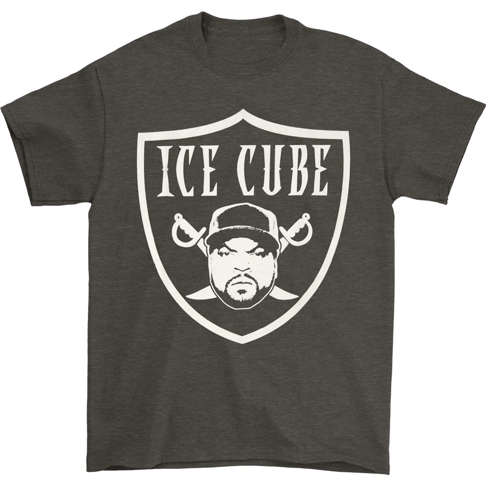 Ice Cube Men'S Raider T-Shirt Black Fitness Tee Shirt