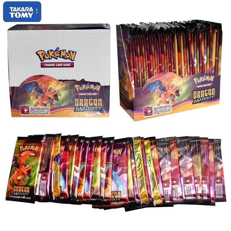 324pcs Pokemon cards Sun & Moon Dragon Majesty Booster Box Per Collectible Trading Card Game Kids Toy High-quality cards 
324pcs Pokemon cards Sun & Moon Dragon Majesty Booster Box Per Collectible Trading Card Game Kids Toy High-quality cards