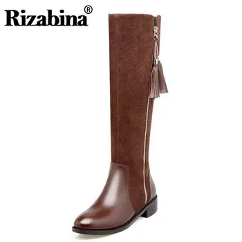 RIZABINA Genuine Thick Fur Winter Women Boots Zipper Side Knee High With Warm Fur Real Natural Leather Boots Women Size 34-39
RIZABINA Genuine Thick Fur Winter Women Boots Zipper Side Knee High With Warm Fur Real Natural Leather Boots Women Size 34-39