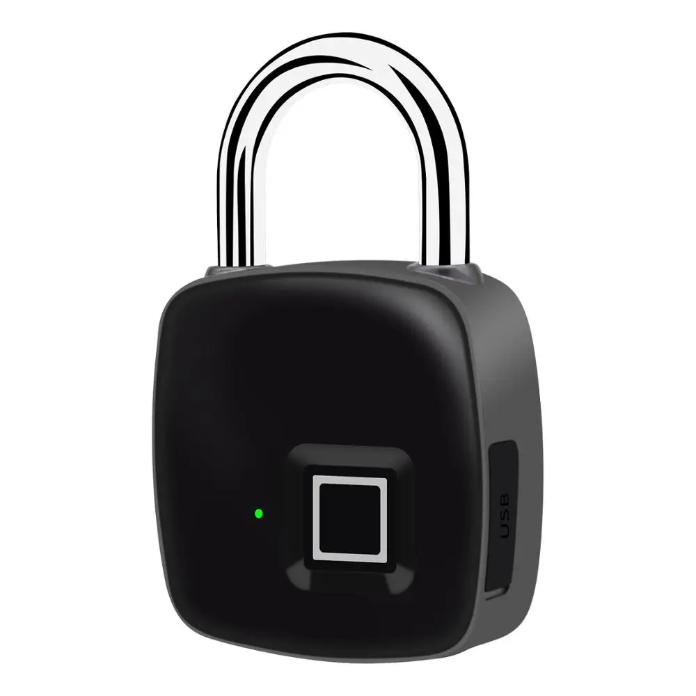 

Rechargeable IP65 Waterproof Smart Keyless Fingerprint Padlock Anti-Theft Security Door Luggage Case Lock