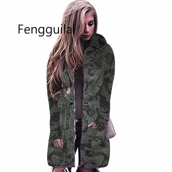 Fall Women Camouflage Long Coat Fashion Drawstring Zipper Slim Hooded Jacket Spring Autumn Long Sleeve Hip Hop Camo Outwear 202
Fall Women Camouflage Long Coat Fashion Drawstring Zipper Slim Hooded Jacket Spring Autumn Long Sleeve Hip Hop Camo Outwear 202