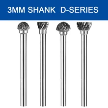 2Pcs 3mm Shank Carbide Burr Bit Rotary File Milling Cutter Single and Double Groove For Grinding Metal Wood Carving 6/8mm Head
2Pcs 3mm Shank Carbide Burr Bit Rotary File Milling Cutter Single and Double Groove For Grinding Metal Wood Carving 6/8mm Head