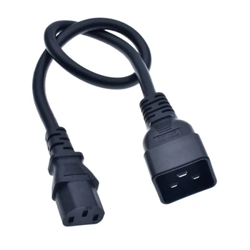 PDU Distribution Power Cord, IEC320 C20 3Pin Male Plug to IEC320 C13 Female Socket Power Cable H05VV-F 3X1.5 mm square
PDU Distribution Power Cord, IEC320 C20 3Pin Male Plug to IEC320 C13 Female Socket Power Cable H05VV-F 3X1.5 mm square