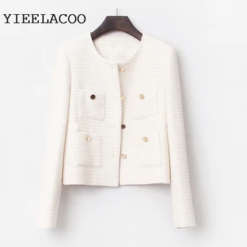 Tweed Jacket Elegant Off-white Spring/Autumn /Winter Women's Jacket Coat Classic Ladies Braided Jacke
Tweed Jacket Elegant Off-white Spring/Autumn /Winter Women's Jacket Coat Classic Ladies Braided Jacke