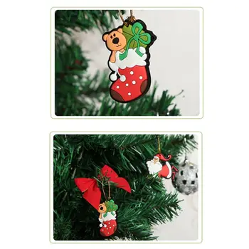 

Mini Resin Christmas Tree Ornaments Set of 4 Santa Snowman Gingerbread Angel