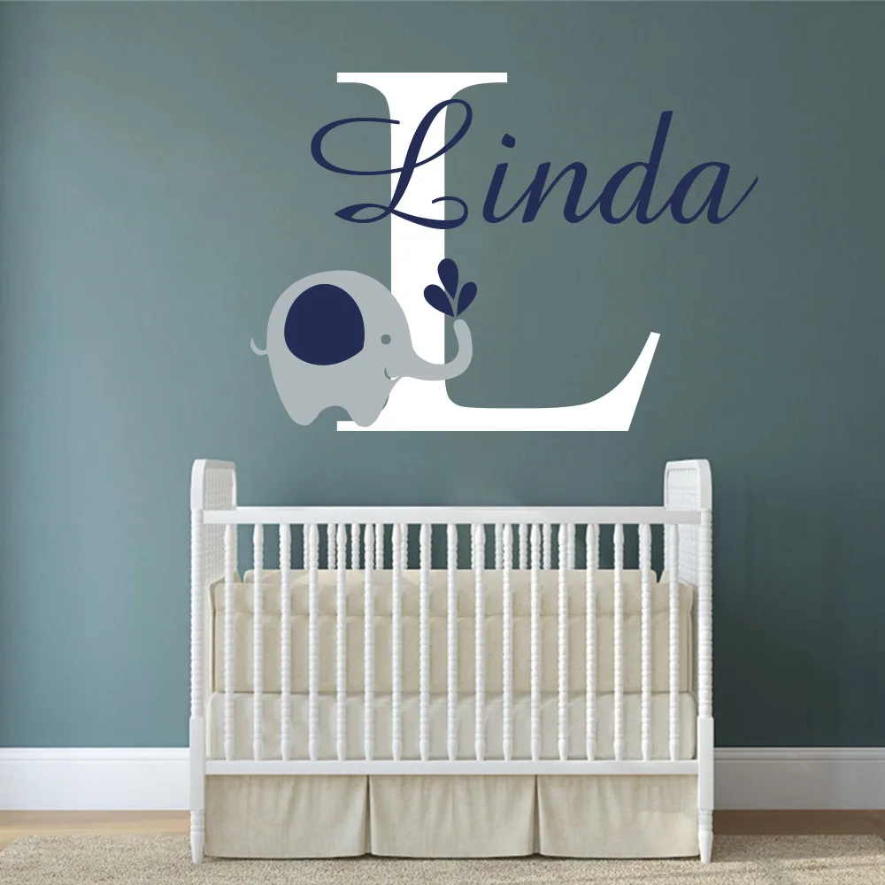 Personalized Custom Name Wall Sticker Colorful Baby Elephant Vinyl Decal For Kids Boys Girls Rooms Nursery Decoration
Personalized Custom Name Wall Sticker Colorful Baby Elephant Vinyl Decal For Kids Boys Girls Rooms Nursery Decoration