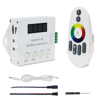 Colorful x1 x2 Music LED Pixels remote Controller DC5V-24V WS2812 WS2811 WS2813 6803 1903 IC Digital Addressable LED Strip light
Colorful x1 x2 Music LED Pixels remote Controller DC5V-24V WS2812 WS2811 WS2813 6803 1903 IC Digital Addressable LED Strip light