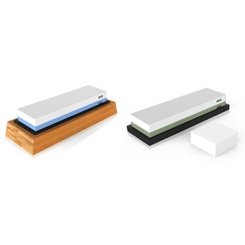 Sharpening Stone 2 Side Grit 1000/6000 Whetstone Knife Sharpener Waterstone NonSlip Bamboo Base & Angle Guide & Premium Sharpeni
Sharpening Stone 2 Side Grit 1000/6000 Whetstone Knife Sharpener Waterstone NonSlip Bamboo Base & Angle Guide & Premium Sharpeni