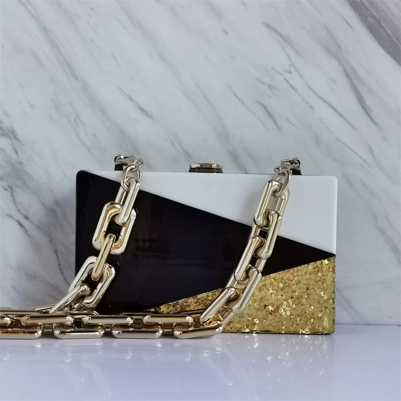 Tricolor Patchwork Evening Bags Sequins Acrylic Wallet Geometric Pattern Clutch Bag Women Handbags Wedding Party Prom Purses
Tricolor Patchwork Evening Bags Sequins Acrylic Wallet Geometric Pattern Clutch Bag Women Handbags Wedding Party Prom Purses