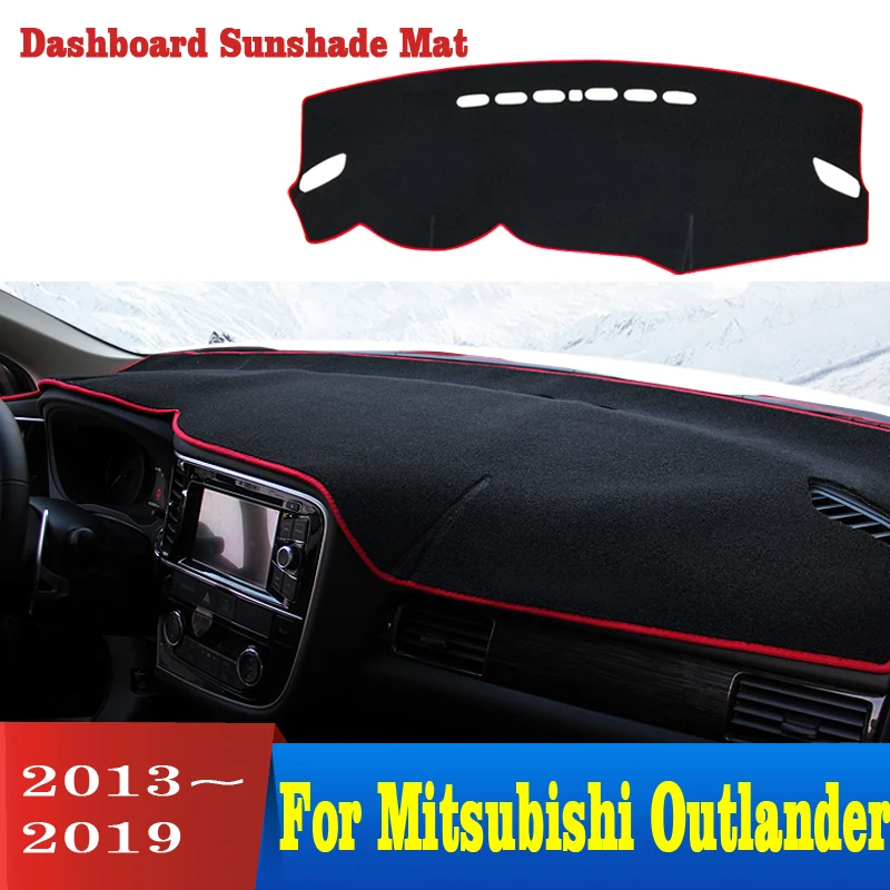 Для Mitsubishi Outlander 2013-2019 приборной панели автомобиля Крышка Тире коврик приборная