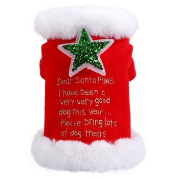 Dog Coat Christmas Costume Teddy Cat Clothes New Year Winter Dog Cloak Coat Fleece Warm Clothes XS S M L XL 
Dog Coat Christmas Costume Teddy Cat Clothes New Year Winter Dog Cloak Coat Fleece Warm Clothes XS S M L XL