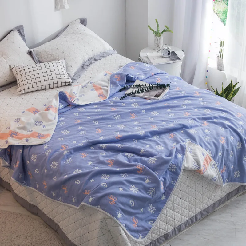 Six-layer Gauze Towel Blanket Pure Cotton Double Nap Blanket Single Person Cotton Summer Blanket Children Infant Blanket Blanket
Six-layer Gauze Towel Blanket Pure Cotton Double Nap Blanket Single Person Cotton Summer Blanket Children Infant Blanket Blanket