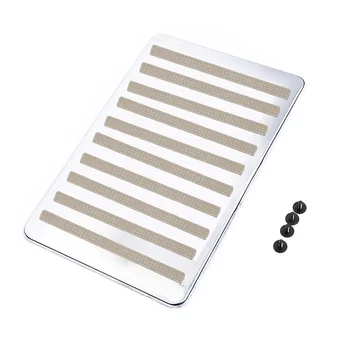 Stainless Steel Rubber Floor Mat Carpet Car Patch Heel Plate Pedal Foot Pad Enhance The Strength And Non-slip 
Stainless Steel Rubber Floor Mat Carpet Car Patch Heel Plate Pedal Foot Pad Enhance The Strength And Non-slip
