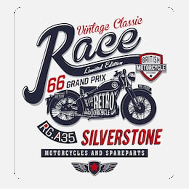 Наклейка для автомобиля racc vintage claassie 66 grand prix rg.a35 silverstone Hot Rod | Автомобили и