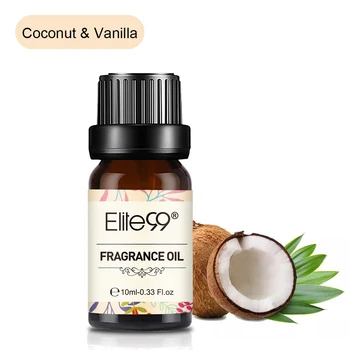 

Elite99 10ml Coconut Vanilla Fragrance Oil For Aromatherapy Diffuser Air Freshening Sandalwood White Musk Pure Essential Oils