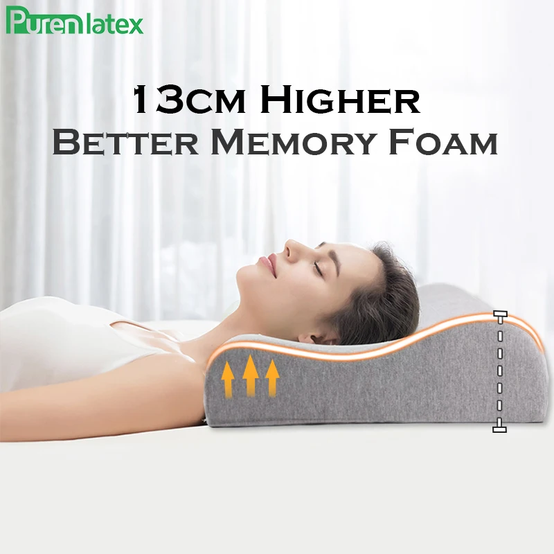 PurenLatex Neck Contour Orthopedic Pillow Slow Rebound Memory Foam Support Cervical Vertebra Pillows Side Back Sleeper Bedding 
PurenLatex Neck Contour Orthopedic Pillow Slow Rebound Memory Foam Support Cervical Vertebra Pillows Side Back Sleeper Bedding