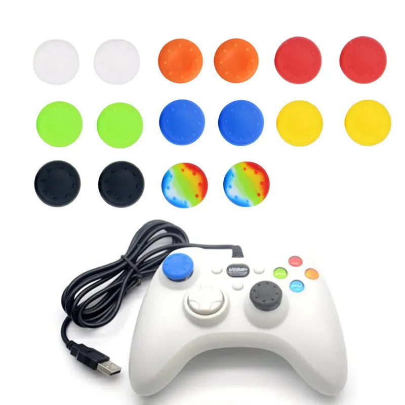 1/2/4pcs Soft Silicone Thumb Stick Grip Cap Cover For playstation 5/PS4/PS3/XBOX one/ 360 controller Caps gaming accessories 
1/2/4pcs Soft Silicone Thumb Stick Grip Cap Cover For playstation 5/PS4/PS3/XBOX one/ 360 controller Caps gaming accessories