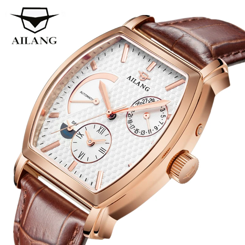 AILANG Tonneau Mechanical Watch Men Top Brand Luxury Business Fashion Waterproof Vintage Automatic Watch Men Relogio Masculino
AILANG Tonneau Mechanical Watch Men Top Brand Luxury Business Fashion Waterproof Vintage Automatic Watch Men Relogio Masculino