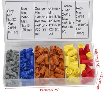 2020 New 158PCS Electrical Wire Connectors Screw Terminals with Spring Insert Twist Nuts
2020 New 158PCS Electrical Wire Connectors Screw Terminals with Spring Insert Twist Nuts