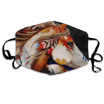 Native Tribe Horse Washable Reusable Mask, Cotton Anti Dust Half Face Mouth Mask For Kids Teens Men Women With Adjustable Ear
Native Tribe Horse Washable Reusable Mask, Cotton Anti Dust Half Face Mouth Mask For Kids Teens Men Women With Adjustable Ear
