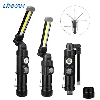 Portable COB LED Flashlight USB Rechargeable Foldable Work Light Torch 5 Mode Outdoor Camping Lamp With Clip Magnet 18650Battery
Portable COB LED Flashlight USB Rechargeable Foldable Work Light Torch 5 Mode Outdoor Camping Lamp With Clip Magnet 18650Battery