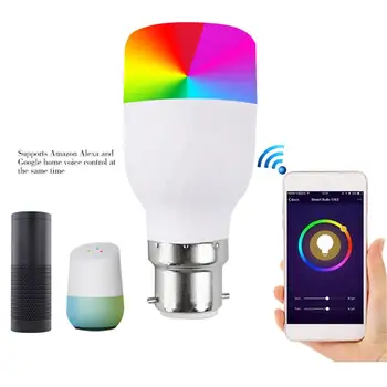 Smart Colorful Bulb LED Color Light Intelligent APP Wifi Bulb / B22 Interface for Google Home Alexa Voice Control
Smart Colorful Bulb LED Color Light Intelligent APP Wifi Bulb / B22 Interface for Google Home Alexa Voice Control
