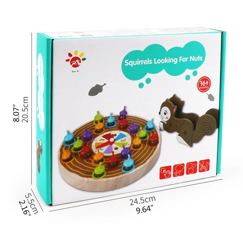 Squirrel Picking Acorn Game Color Classification Multiplayer Game Puzzle Fun Toy
Squirrel Picking Acorn Game Color Classification Multiplayer Game Puzzle Fun Toy