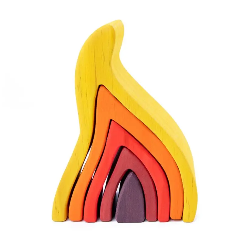 Kids Wooden Rainbow Building Blocks Volcano Hand-Eye Puzzle Educational Toy Gift L4MC
Kids Wooden Rainbow Building Blocks Volcano Hand-Eye Puzzle Educational Toy Gift L4MC