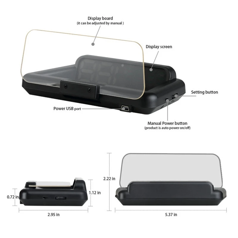 MPH RPM Voltage Driving Computer Car OBD2 HUD Display Head Up Digital Speed Projector Reflection Board Stereo Displayer KM/h
MPH RPM Voltage Driving Computer Car OBD2 HUD Display Head Up Digital Speed Projector Reflection Board Stereo Displayer KM/h