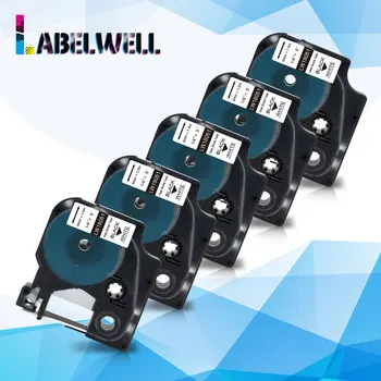 Labelwell 5PCS Black on White Industrial Heat Shrink Tube 18051 Compatible Dymo Rhino Label Tape for Dymo Rhino label maker 4200 
Labelwell 5PCS Black on White Industrial Heat Shrink Tube 18051 Compatible Dymo Rhino Label Tape for Dymo Rhino label maker 4200