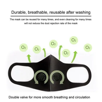 Anti Pollution PM2.5 Mouth Mask Outdoor Dustproof Respirator Reusable Activated Carbon Filter Mask With Breathing Valve
Anti Pollution PM2.5 Mouth Mask Outdoor Dustproof Respirator Reusable Activated Carbon Filter Mask With Breathing Valve
