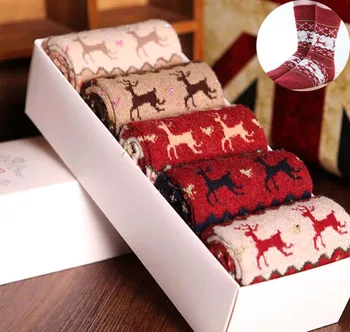 5Pcs Christmas Women Cartoon Socks Cute Deer Print Pattern Cotton Wool Warm Xmas Party Mid Length Sock for New Year Gift Sleep
5Pcs Christmas Women Cartoon Socks Cute Deer Print Pattern Cotton Wool Warm Xmas Party Mid Length Sock for New Year Gift Sleep