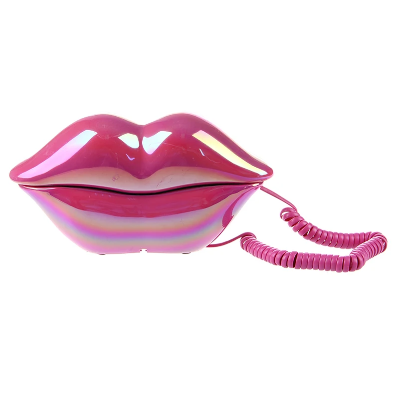 Яркий глянцевый телефонный телефон Amaranth с сексуальными губами и поцелуем |