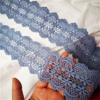 5Meters Gray-Blue Watersoluble Embroidery Cotton FIower Cotton Guipure Lace Trims 6cm/2.36inches"Width
5Meters Gray-Blue Watersoluble Embroidery Cotton FIower Cotton Guipure Lace Trims 6cm/2.36inches"Width